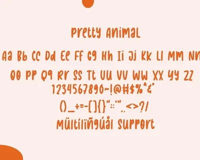 Pretty Animal font