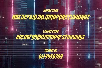 Voltec â€“ Futuristic Typeface font