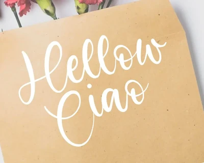 Bright Violet Script Font