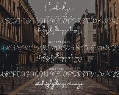 Cambridge | Stylish Handwritten Font