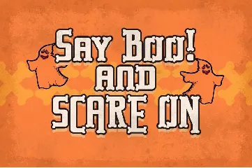 Trosad â€“ Halloween Bones Display font