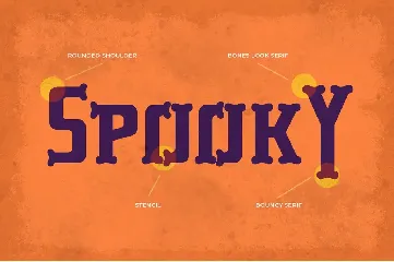 Trosad â€“ Halloween Bones Display font