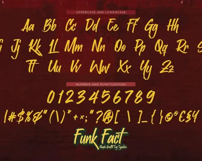 Funk Fact - Simple Graffiti Tag Typeface font