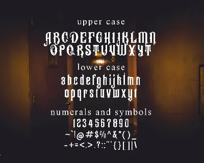 GENESIS - Black Letter Font