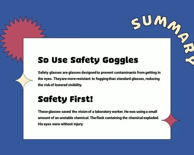 Safety Goggles font