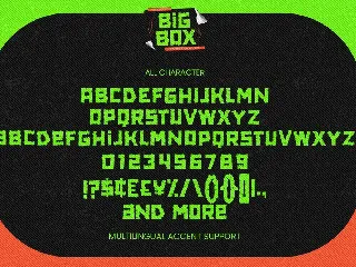 BIG BOX - Unique Display Font