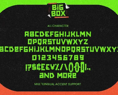 BIG BOX - Unique Display Font