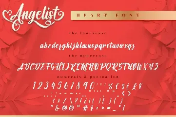 Angelist - Heart Font