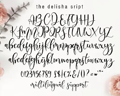 Delisha - Wedding Font