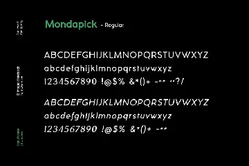 Mondapick Sans Serif Font Family