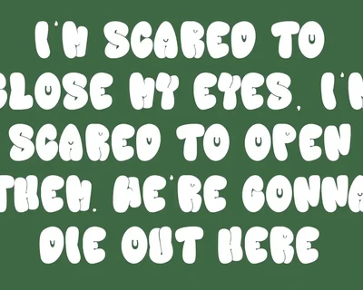 Peek Out Halloween Display Font