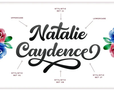 Natalie Caydence - Modern Script font