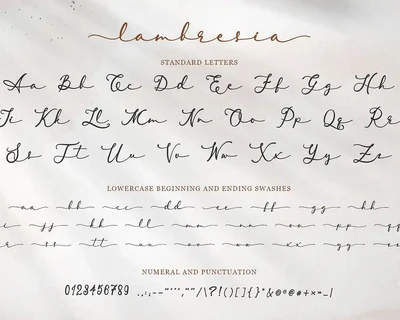 Lambresia - Elegant Script Font