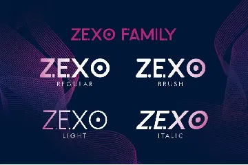 Zexo Sans 4 Family font