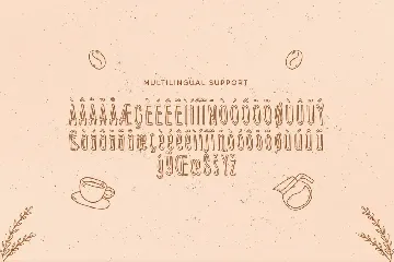 Sunday Coffee â€“ Rounded Outline Typeface font