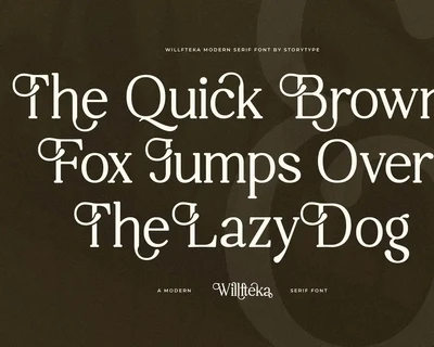 Willfteka A Modern Serif Font
