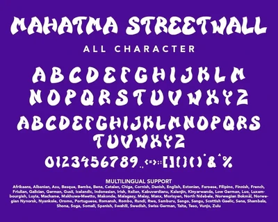 MahatmaStreetwall - Graffiti Font