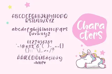 Lazy Unicorn Font Duo