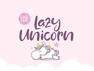 Lazy Unicorn Font Duo