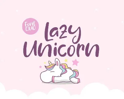 Lazy Unicorn Font Duo