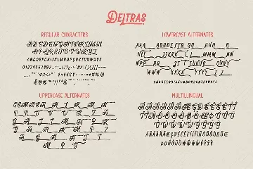 Deltras font