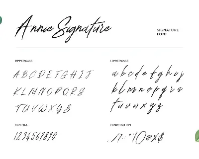 Annie Signature Font