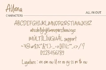 Allona font