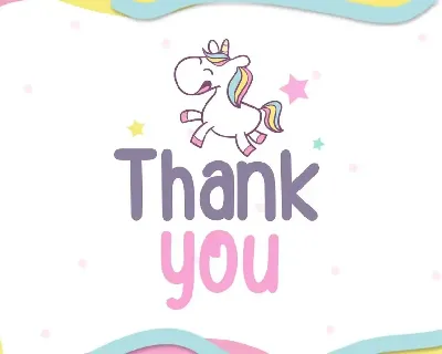 Happy Unicorn font