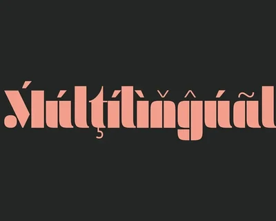 Tghead Geometric and Modular Font