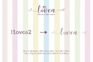 Lovea Script font