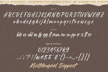Holy Midnight - Handwritten Brush Font