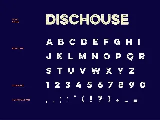 Disc House Display Font