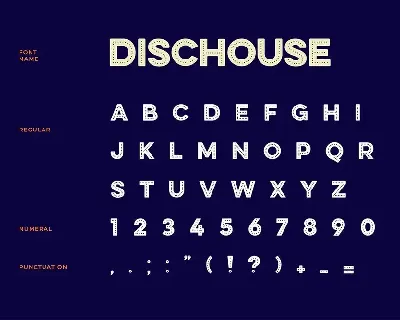 Disc House Display Font