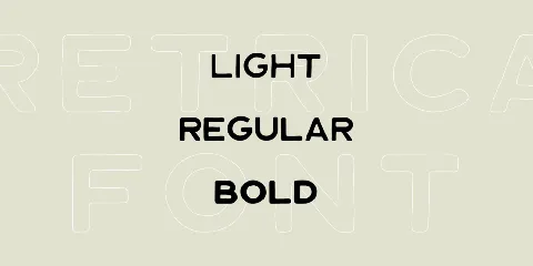 Retrica font