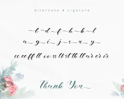 Whitney - Calligraphy Font
