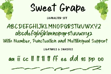 Sweet Grape font