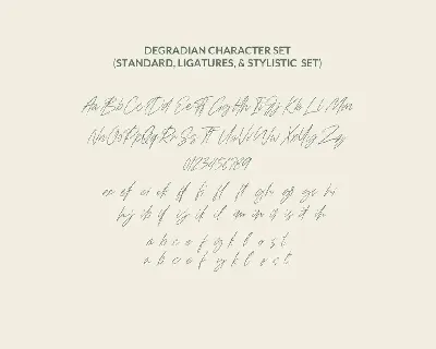 Degradian - Handwritten Fonts