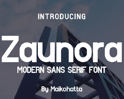 Zaunora - Modern Sans Serif Font