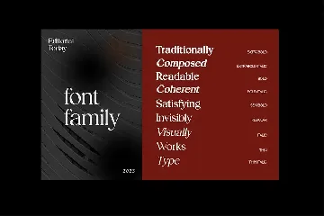 Editorial Today Serif Family Font