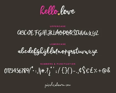Hello Love Font