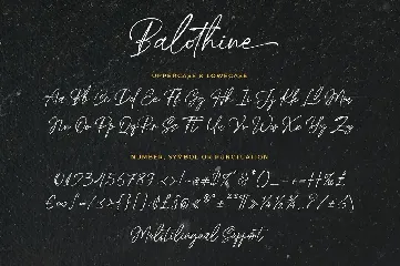 Balothine - Handwriting Font