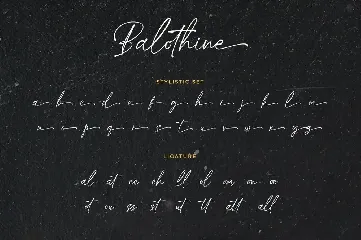 Balothine - Handwriting Font