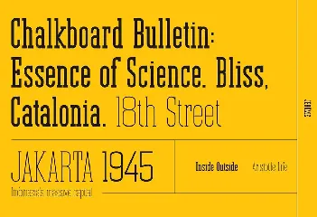 Jerome - Condensed Slab Serif font