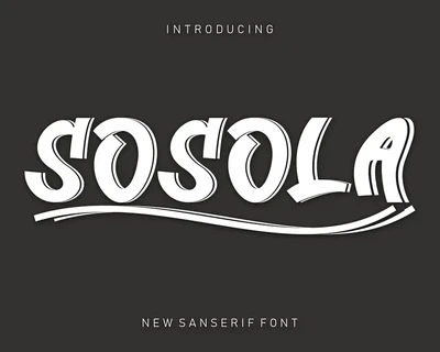 Sosola font