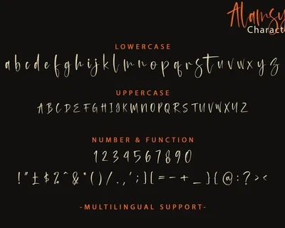Alamsyah Script Font