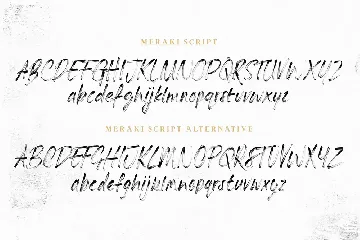 Meraki SVG Script Font