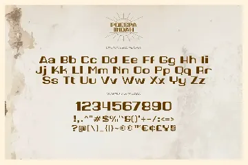 Poespa Indah - Old Type font