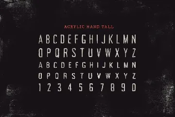 Acrylic SVG Font Collection