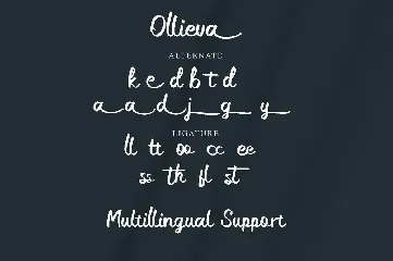 Ollieva - Handwritten Script Font