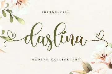 Daslina - Wedding Font